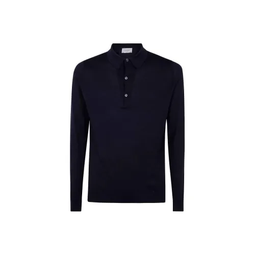 JOHN SMEDLEY Морской Синий Мужская Поло