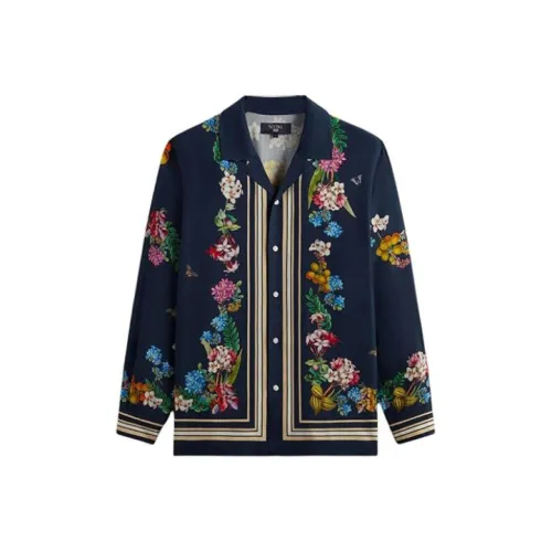 KITH x New York Botanical Garden SS24 Рубашка Мужская Темно-синяя