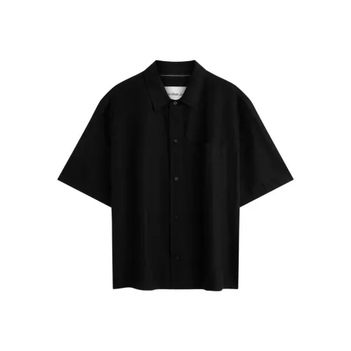 CALVIN KLEIN Рубашка Мужская Космический Черный