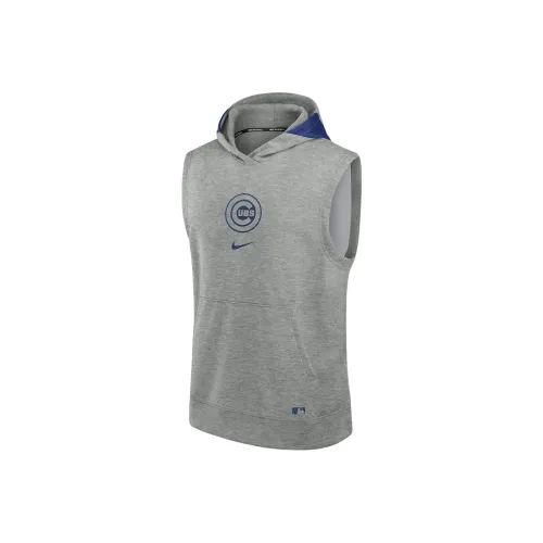 Nike MLB Коллаборация Chicago Cubs Authentic Series Толстовка Chicago Cubs Мужской Серый