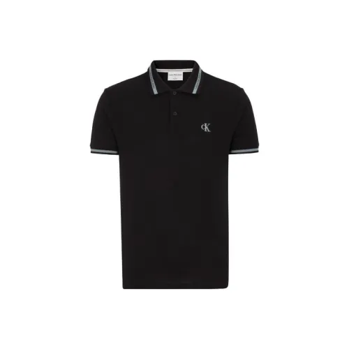 CALVIN KLEIN Поло Мужское Черное