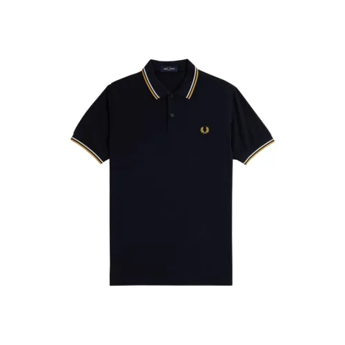 FRED PERRY Поло Мужское Морской Синий