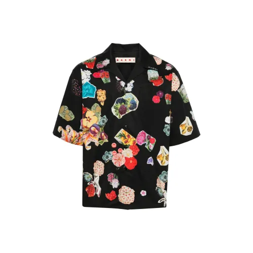 MARNI Многоцветные Мужские Рубашки