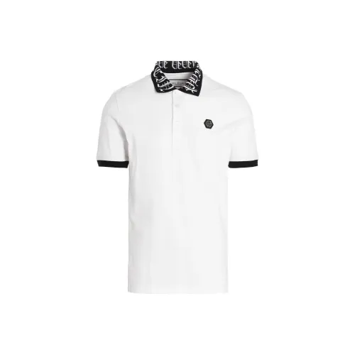 PHILIPP PLEIN Белая Мужская Рубашка Поло
