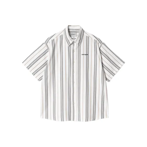 Carhartt WIP SS24 S S Quentin Рубашка Мужская Восковая Белая