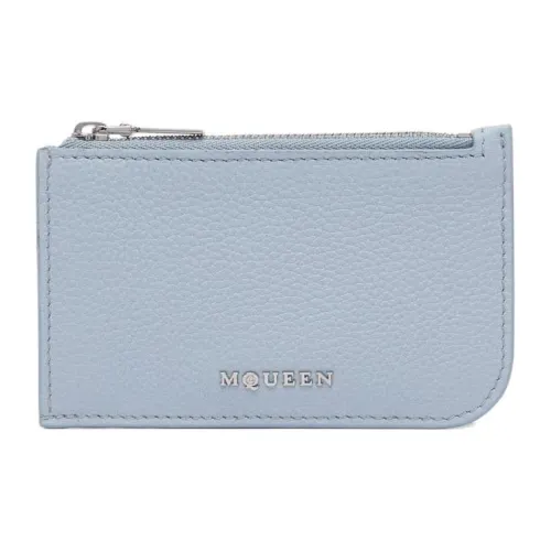 Alexander McQueen Кожа Держатель для карт Женские Светло-синий