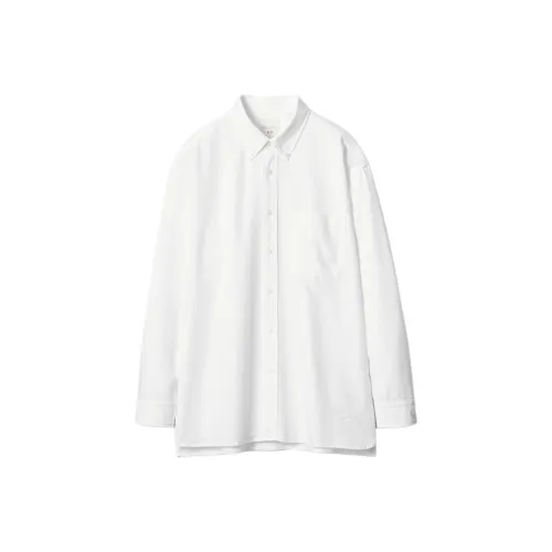 UNIQLO Белая унисекс рубашка