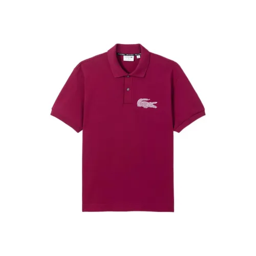 LACOSTE Поло Мужское Темно-Красное