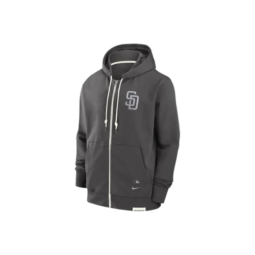 nike MLB Коллаборация SAN DIEGO PADRES Travel Player Sweatshirt SAN DIEGO PADRES Men's Gray