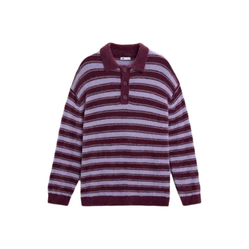 ZARA Фиолетовое Мужское Поло
