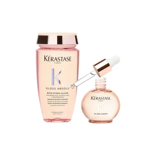 KERASTASE Wild Rose Oil Hyaluronic Acid Блестящий Шампунь и Кондиционер Наборы Восстанавливающий и Освежающий 250 мл + 45 мл