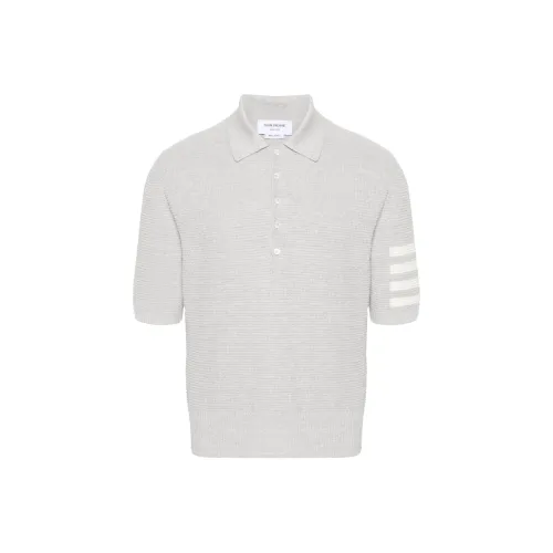 THOM BROWNE Серый Мужской Поло