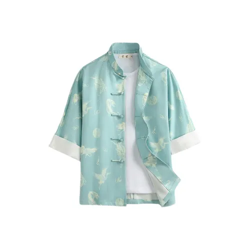 XUANSHENG Небесно-голубой Мужские Рубашки