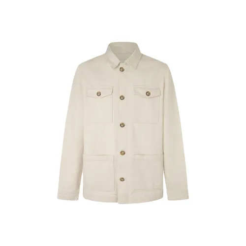 Pepe Jeans Экрю Мужские Рубашки