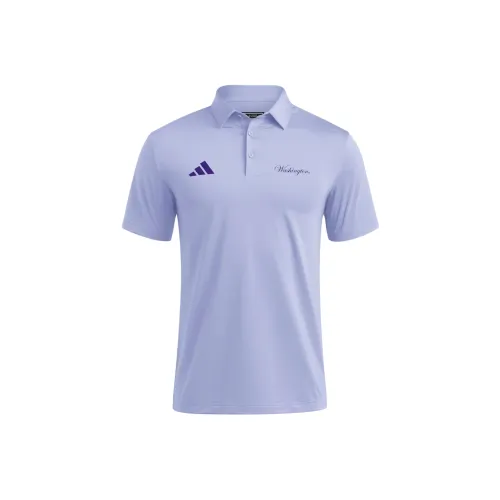 Adidas WashingtonHuskies Ultimate365 Spring Polo Мужской Светло-фиолетовый Колледжский фиолетовый
