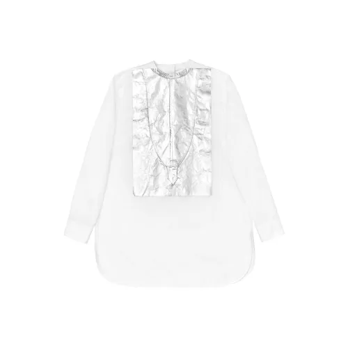 JIL SANDER Silver Seat Opening Limited Белая Унисекс Рубашка