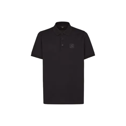 Fendi Мужская черная поло