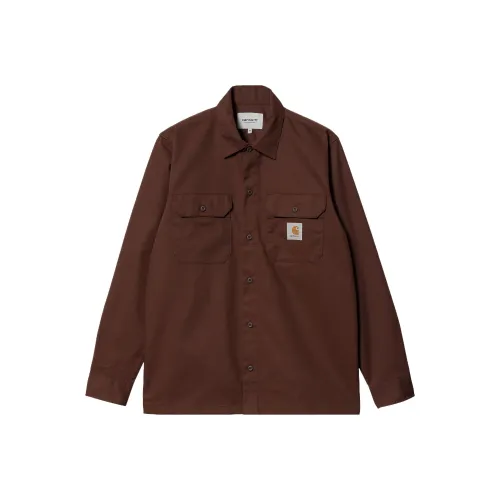 Carhartt WIP Кирпичный Красный Мужская Рубашка