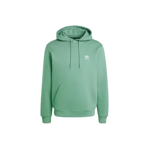 Adidas TREFOIL ESSENTIALS HOODIE Свитшот Мужской Подержанный Зеленый