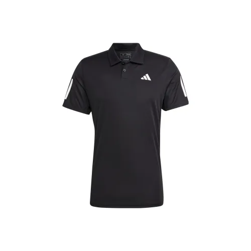 Adidas 3 Stripes Поло Мужское Черное