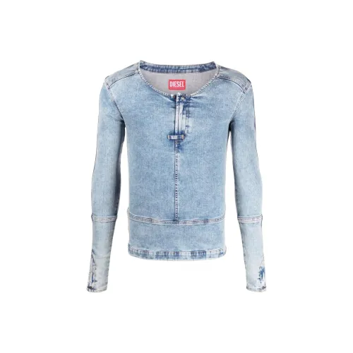 DIESEL Blue Men's Shirts DIESEL Синий Мужские Рубашки
