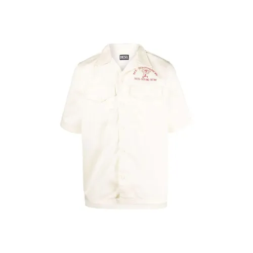 DIESEL Желтые Мужские Рубашки