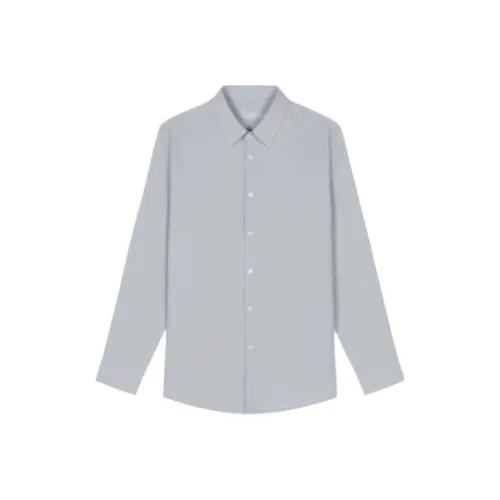 ZIOZIA Светло-серые Мужские Рубашки