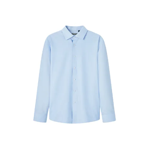 Jiumuwang мужские брюки эксперт SS25 Рубашка Мужская Светло-Синяя