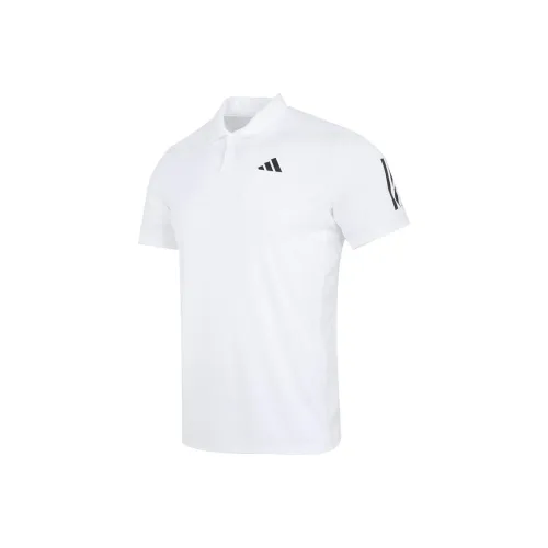 Adidas 3 Stripes Поло Мужское Белое
