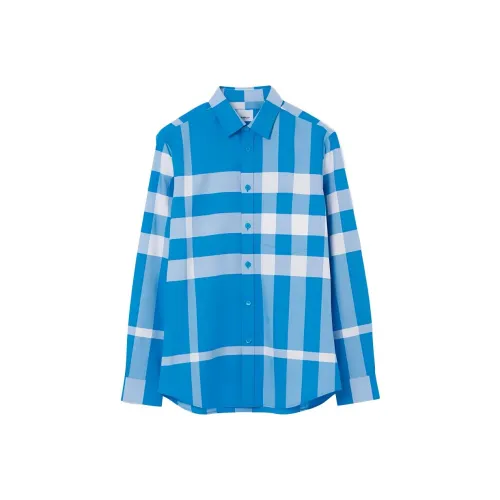 Burberry SS23 Рубашка Мужская Ярко-Синяя