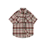 Красная клетка, короткий рукав (227)