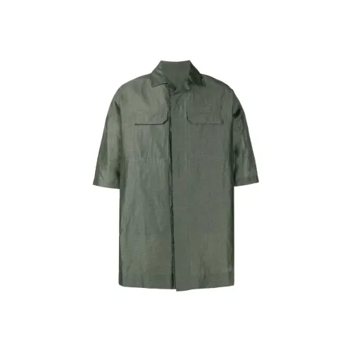 RICK OWENS Ферн Зеленый Мужские Рубашки