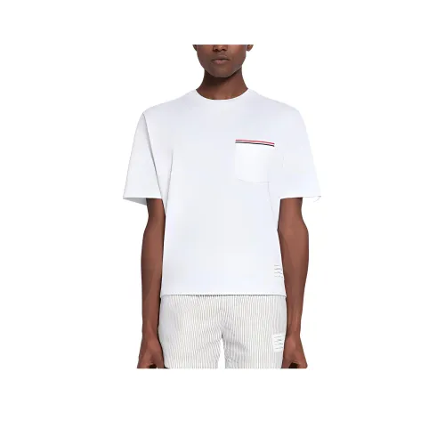 THOM BROWNE· Рубашка Мужская OVERSIZE Стиль Позиционирование Белый