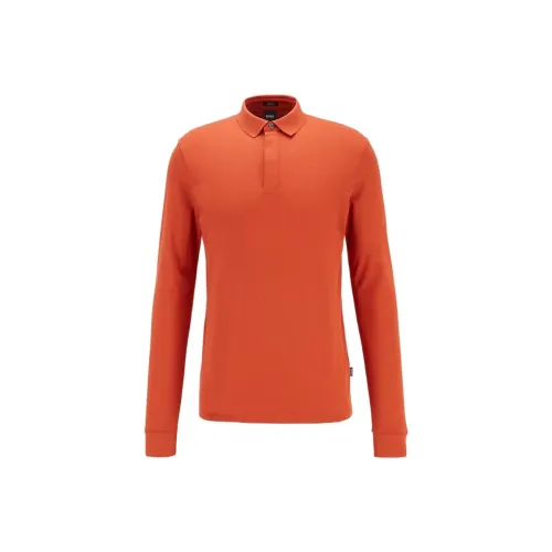 Hugo Boss FW22 Поло Мужское Светло-Оранжевое