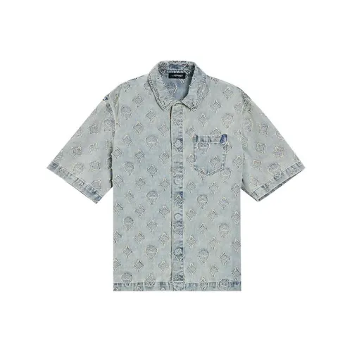 Ed Hardy SS24 Рубашка Мужская Индиго