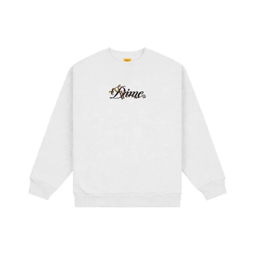 Dime MTL SS24 CURSIVE Змея Crewneck Толстовка Унисекс Серый Белый