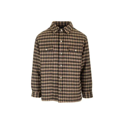 CELINE Коричневые Мужские Рубашки