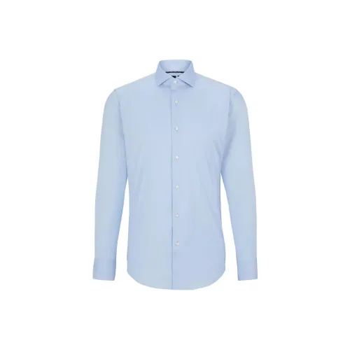 Hugo Boss Озерно-голубой Мужские Рубашки