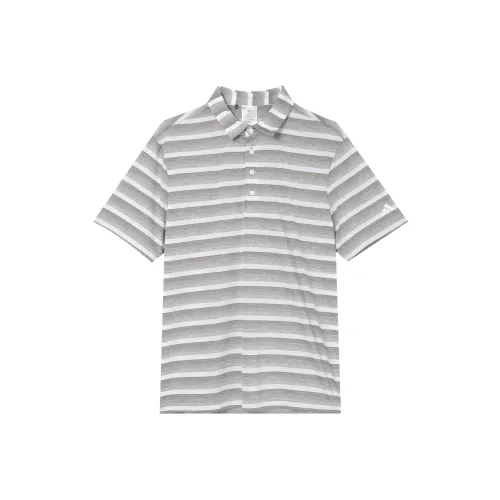 Adidas Поло Мужское Серый Белый