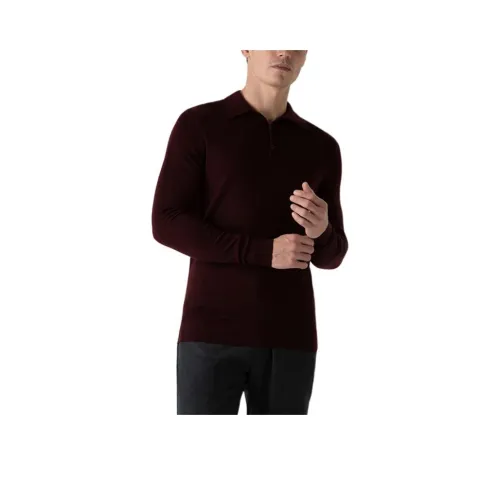 SUNSPEL FW23 Поло Мужское Каштановый Красный