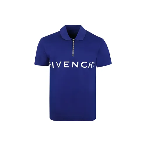 GIVENCHY Мужская поло синего цвета