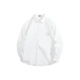 [Устойчивость к складкам и легкость в уходе] Белый (B Smile Wreath Логотип на груди)