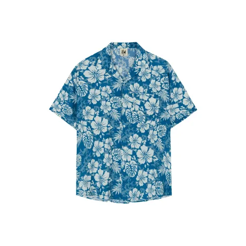 SURFCUZ Рубашка Мужская Павлин Синий