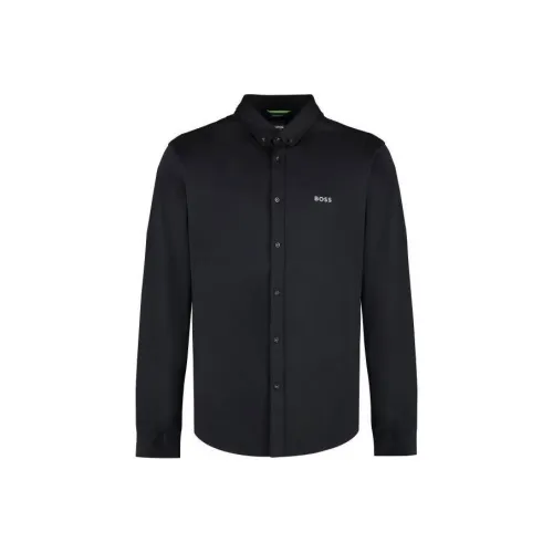 Hugo Boss Мужские Черные Рубашки