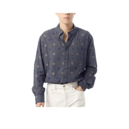 Рубашка мужская цвет морской синий серия Engineered Garments Collaboration