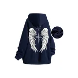 Темно-синий с флисовой подкладкой