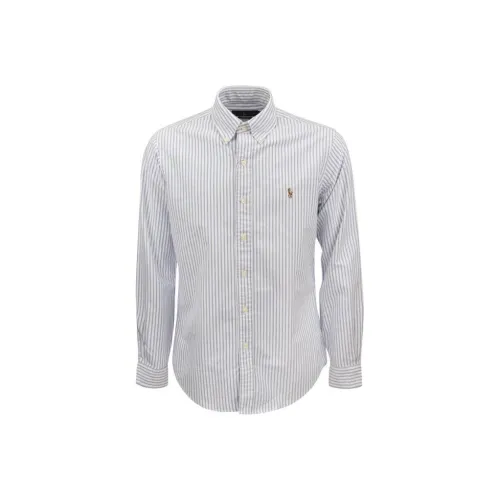 Polo Ralph Lauren Рубашка Мужская Синяя Белая