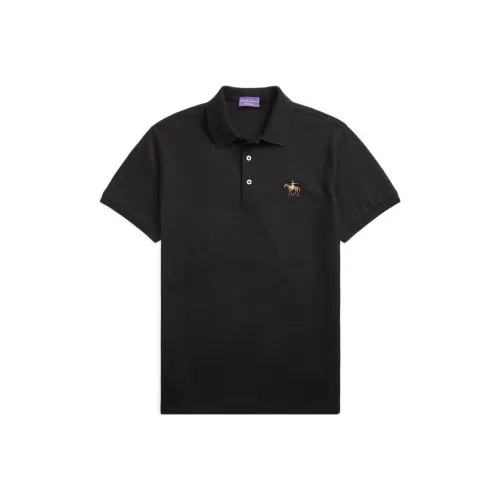 Ralph Lauren Purple Label Черное Мужское Поло
