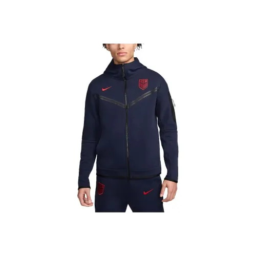 Nike USA Soccer Team Olympic Series USMNT Tech Fleece Windrunner Толстовка Мужской Морской синий