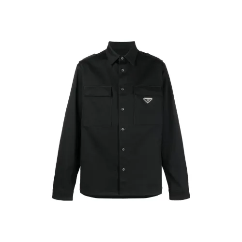 PRADA Мужские Черные Рубашки